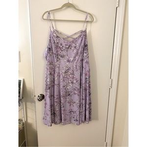 NWT Torrid Purple floral dress Size 4